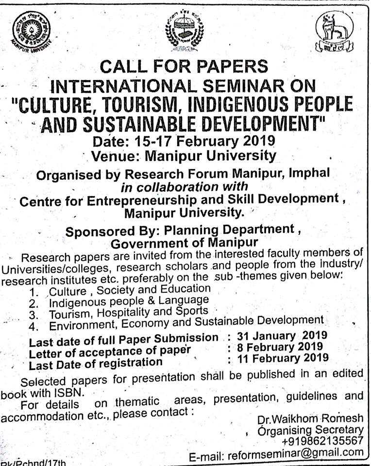 International Seminar on Culture, Tourism…